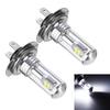 2x H7 80W 3000LM LED Car Headlight Fog DRL Driving Lamp Bulb 6000K White