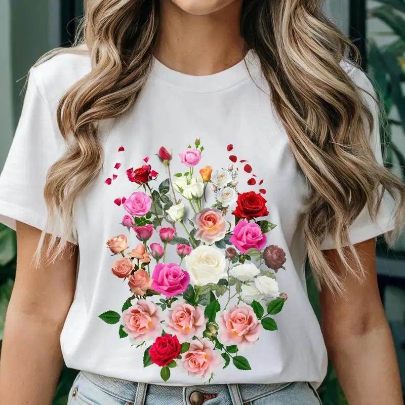 Blooming Rose Bouquets T Shirt