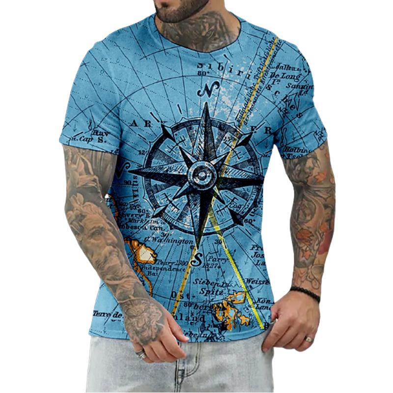 Новая летняя мужская модная футболка с принтом звездного диска, мужская футболка, топ