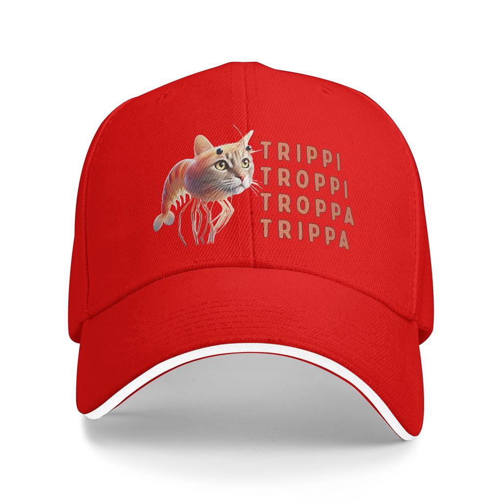 Кепка бейсболка Trippi Troppi Кот Уличный стиль Хип-хоп Кепки Летние Для пары Женские K-pop Рок Бейсболки