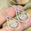 Rainbow Moonstone - Bihar Solid 925 Sterling Silver Earring 1.87" SE1-3