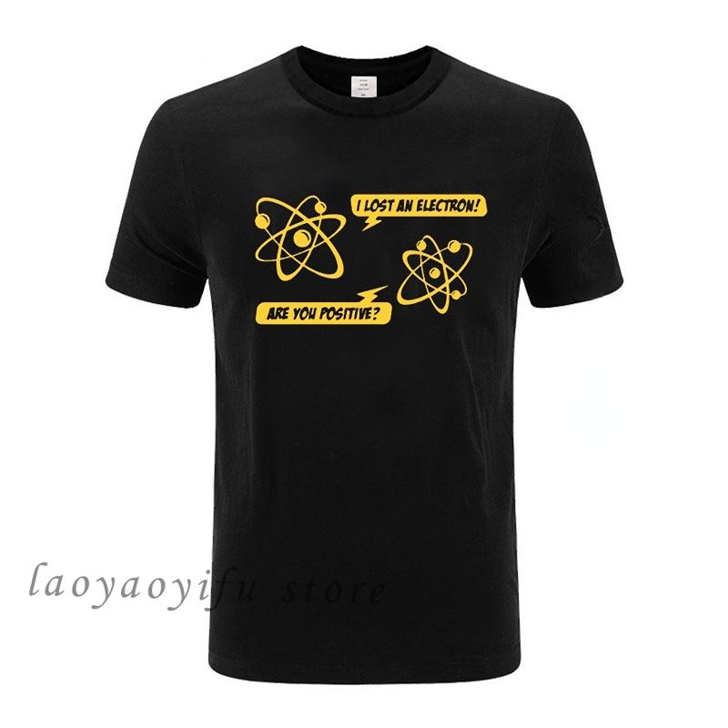 Мужская одежда Наука Физика Гик Нерд Графические футболки Я потерял электрон Футболка Женская Мужская Повседневная Свободная Футболка Camiseta Hombre