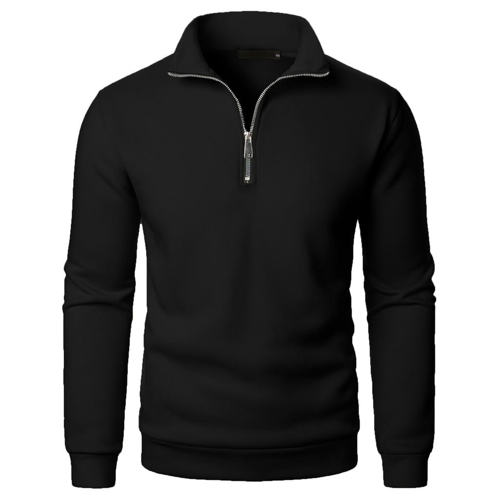 Casual Mens Stand Collar Sweatshirt With Zipper For Youths Summer Fashion