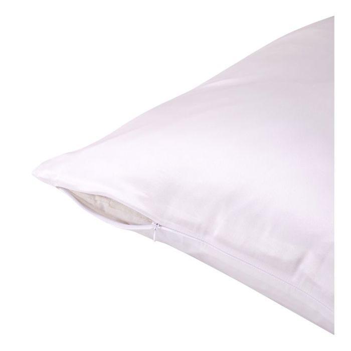 Taie d'oreiller "Silk" Soie de mûrier Coton pur - Silk Ivoire - 50 x 70 cm