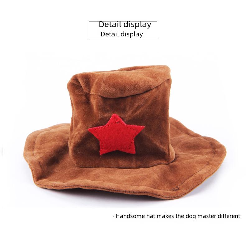 Костюм для питомца в стиле вестерн-ковбоя: Смешной наряд в стиле TikTok для кошек и собак