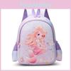 Mermaid Shell Dolphin Backpack Childrens Cartoon Bag Zipper Large Capacity
