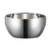 ZISIZ Stainless Steel Creative Square-Round Bowl