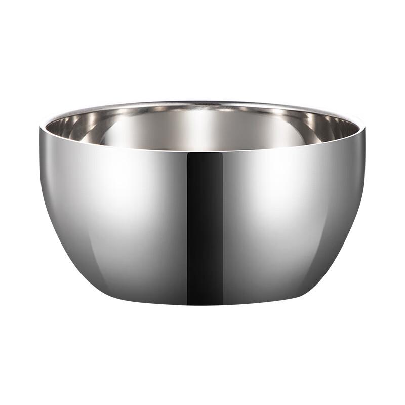 ZISIZ Stainless Steel Creative Square-Round Bowl