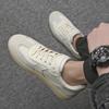 2025 Мужские повседневные кроссовки из белой кожи в стиле ретро — легкие, дышащие, с мягкой подошвой