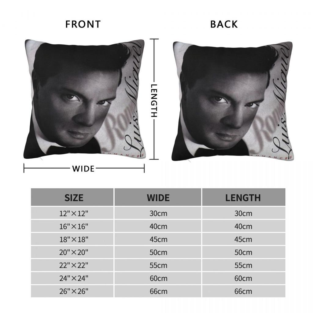 Luis Miguel Album Romance Tank Top Pillowcase Soft Polyester Cushion Cover Gift Throw Pillow Case Cover Bedroom Square 45*45cm