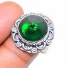 Chrome Diopside Gemstone 925 Sterling Silver Jewelry Ring Size 7
