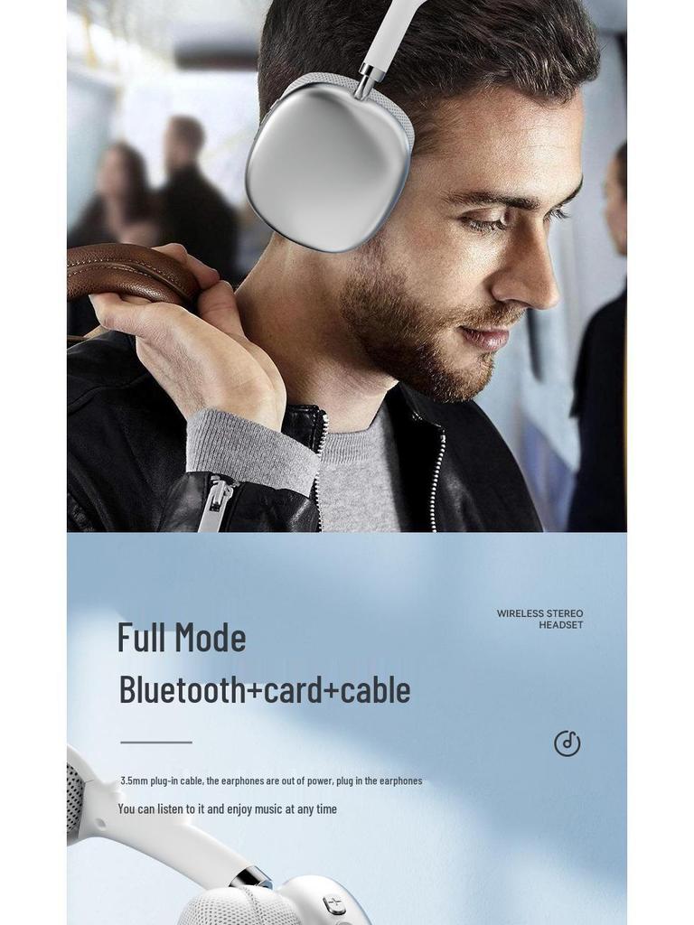 P9PROMAX Over-Ear Bluetooth Headphones, Type-C, Ultra-Long Battery Life Wireless Earbuds