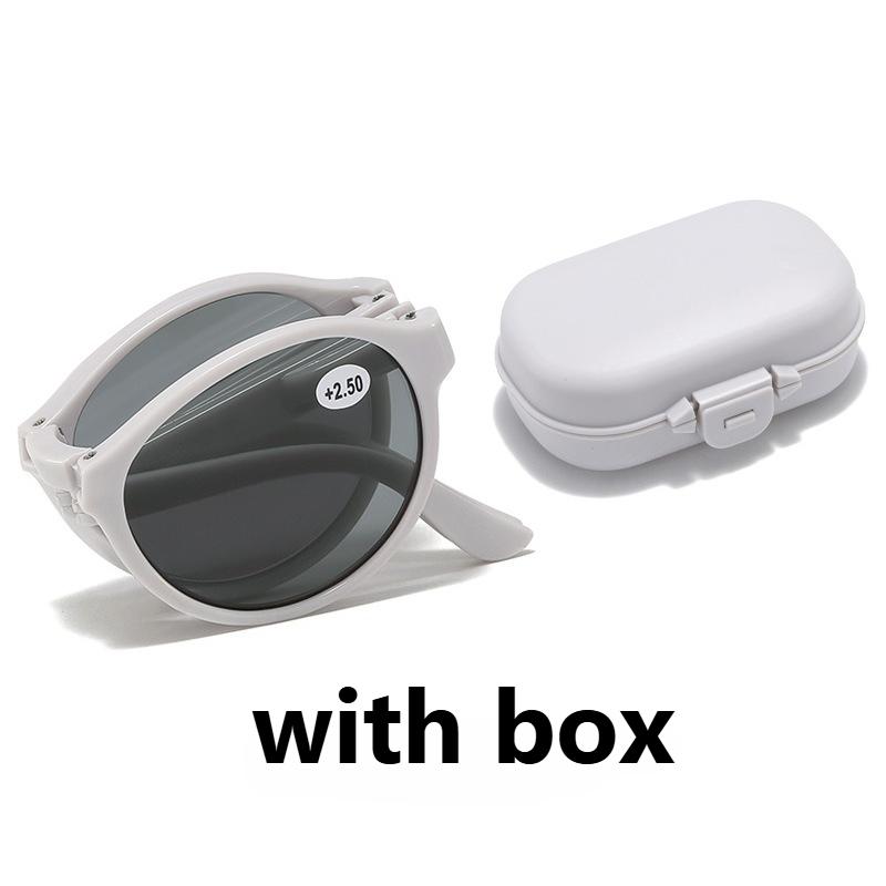 4colors Portable Folding Presbyopia Sunglasses Women Men HD Eye Protection Anti Blue Light Reading Sunglasses Fashion Goggles