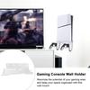 Wall Mount Bracket Stand Base with 2 Controller Mounts for PS5 Slim Digital Disc Editions Slim Efficient