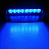 Red Blue 8 LED Strobe Light For Car 12V LED Emergency Signal Light Auto Truck Flashing Windshield Flash Lighting Cup Holders 5