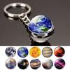 Solar System Keychain Vibrant Color Non-Fading Lightweight Outer Space Planet Keychain Hanging