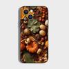 Осенние листья тыква Чехол для телефона Для iPhone 16,15,14,13,12,11 Plus,Pro Max,XS,X,XR,SE,Mini,8,7,Мягкий силикон Черный чехол