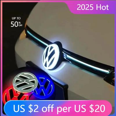 GOLF 4 5 6 7 Горячие 2026 Для VW VOLKSWAGEN 2026 Горячие Эмблемы 4D LED для подсветки логотипа Volkswagen передние и задние наклейки с логотипом подходят