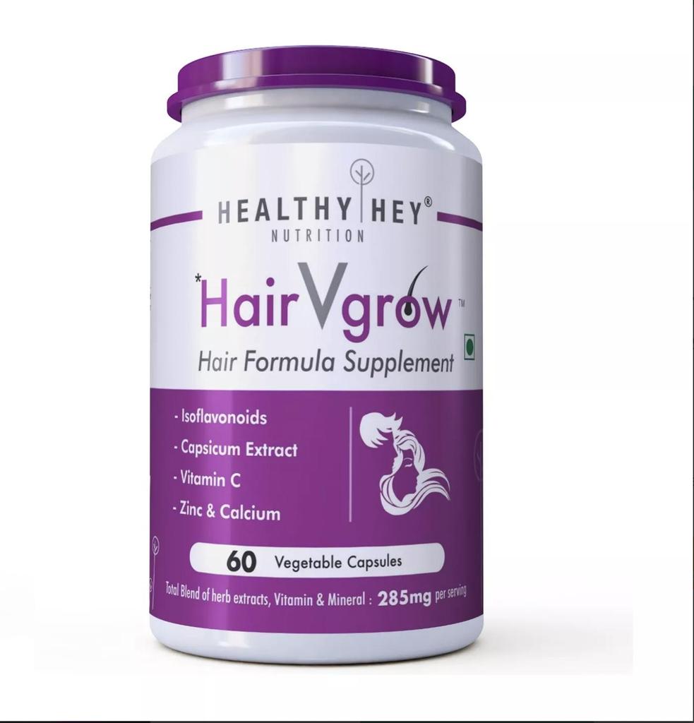 Hair Growth Capsules (60 Cap), Hair Vgrow, HealthyHey