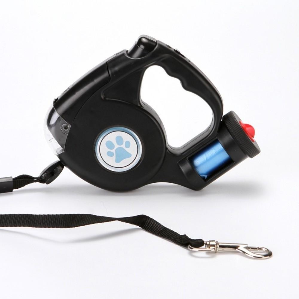 Plastic LED Dog Leash With Garbage Bag Puppy Traction Belt Pet Traction Rope Small Dogs