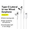 Baseus Encok C17 Wired Earphone Type-C with Mic In-ear Wired Headphones For OPPO VIVO HUAWEI Xiaomi Samsung Cellphone Headsets