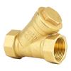3 4 BSPP Female Thread Y Shaped Brass Strainer Filter Valve Connector for Water Oil Separation