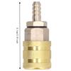 Copper Air Pump Chuck 6.5mm Barb Connector Quick Connect Adapter Tire Valve Connector  Auto Repair