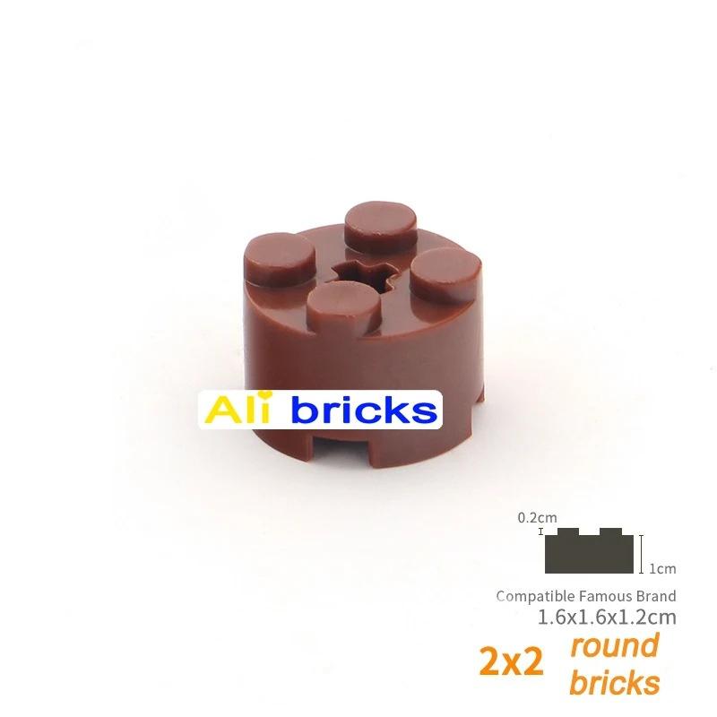 50pcs 3941 Round 2x2 with Axle Hole Building Block Toy Compatible Classic Accessories Construction DIY MOC High-tech Gift