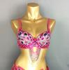 Women Beading Sequins Samba Carnival Belly Dancing Bra Top for Halloween Dance EDC Rave Mardi Gras Night Party Stage Performance
