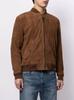 AL KHALID New Men's Brown 100% Genuine Pure Soft Suede Leather Moto Biker Slim Fit Jacket