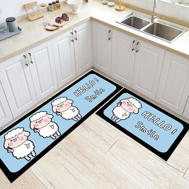 Кухонный коврик для пола, домашний входной коврик для ванной комнаты, противоскользящий моющийся коврик, ковер для прихожей, гостиная, спальня, коридор, длинный ковер