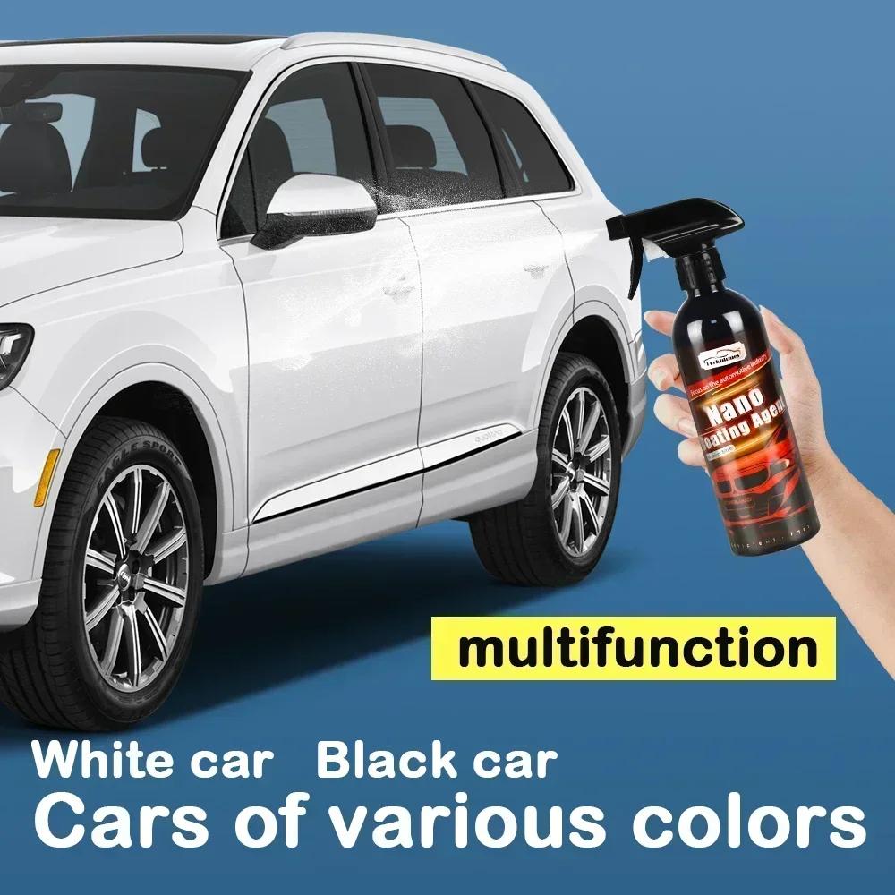 10H Керамическое покрытие для автомобиля 500 мл 9H Нано Жидкое стекло Покрытое Кристалл Гидрофобная Водонепроницаемая Полирующая Краска Твердость Автомобильный Полироль Воск