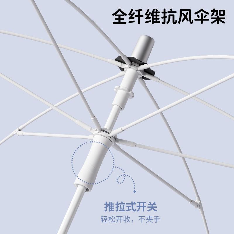 New Tall Children's Special Umbrella Rounded Corner Roller Oversized Primary School Students Anti-puncture Children Vinyl Clear