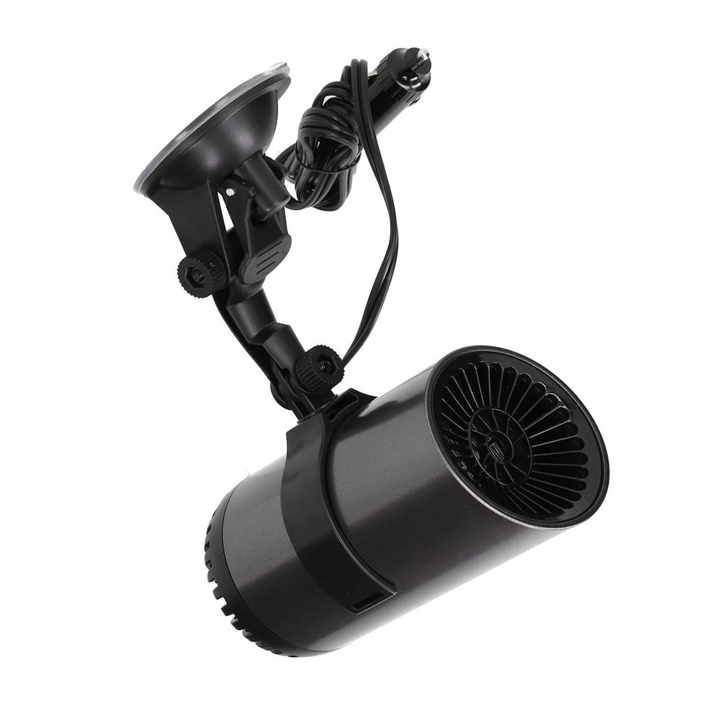 Car Heater 2 In 1 Fan 150W 12VDC Portable Defogger Plug and Play with 360 Degrees Rotary Holder Suction Cup