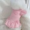 Dog Clothes Princess Skirts Spring Summer Clothing Teddy Bigbear Pomeranian Casual Dress Cat Lightweight Pet Clothes