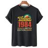 1964 1974 1984 Fashion House Party Unisex и Unisex's Birthday Anniversary T-shirt Хлопковая футболка с коротким рукавом Винтажная футболка