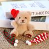 Scarf Christmas Bear Plush Doll PP Cotton Bag Decoration Christmas Hat Pendant  Kids