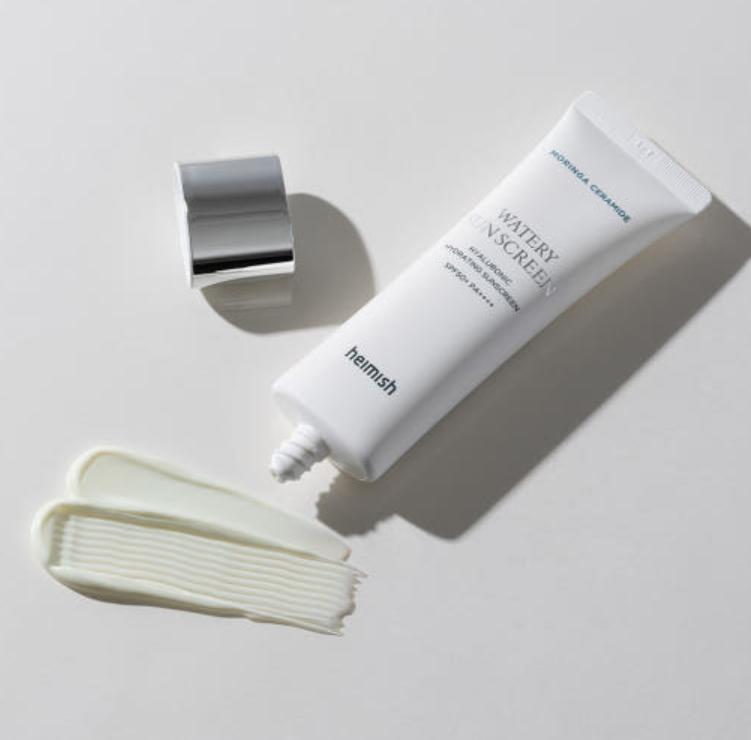Heimish Солнцезащитный крем Moringa Ceramide Hyaluronic Watery SPF50+ – Легкий ежедневный солнцезащитный крем 50 мл