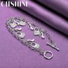 CHSHINE Браслет-шарм из стерлингового серебра 925 пробы Сумочка Туфли на высоком каблуке Модный Высококачественный Для женщин Ювелирные изделия