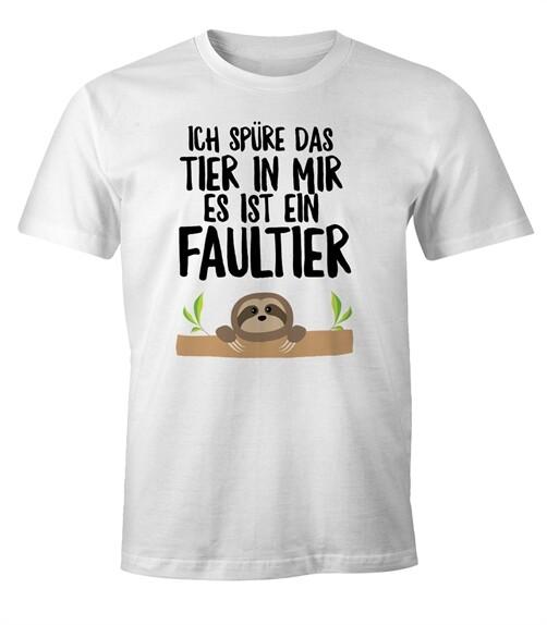 Sloth Mens T-Shirt I Feel The Animal In Me It's A Sloth-