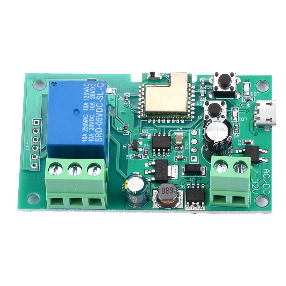 5V/DC7-32V WiFi Smart Switch for eWeLink Control Relay Module USB Be Applied to Access Control Turn on PC Garage Door