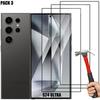 3 Закаленных стекла Полное покрытие для Samsung Galaxy S24 Ultra, Сверхтонкое защитное стекло