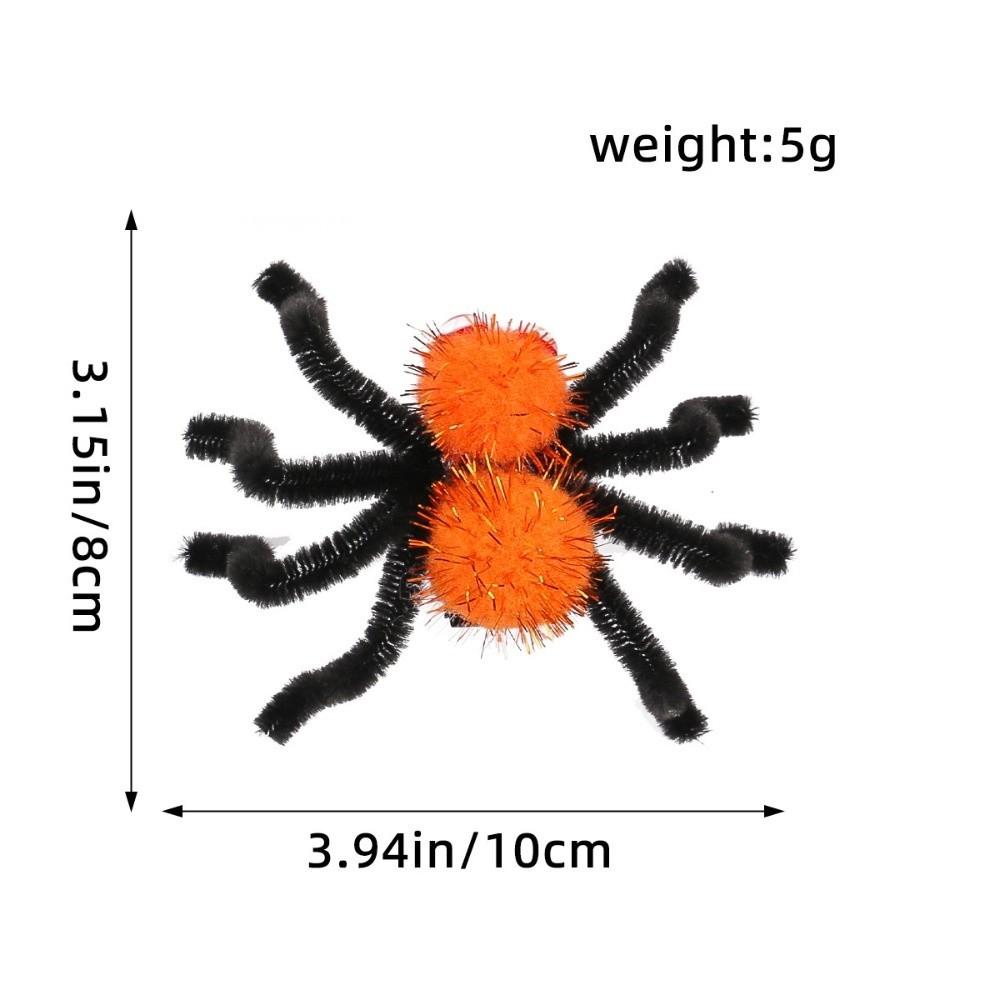 Cute Spider Shape Halloween Spider Hair Clips Halloween Theme Masquerade Furry Spider Hair Clips Fun Hair Clips Costume Events