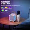 Bluetooth-compatible Mini Karaoke Machine with Microphone 5 Sound Effects High Power Compact Portable Karaoke Speaker Set