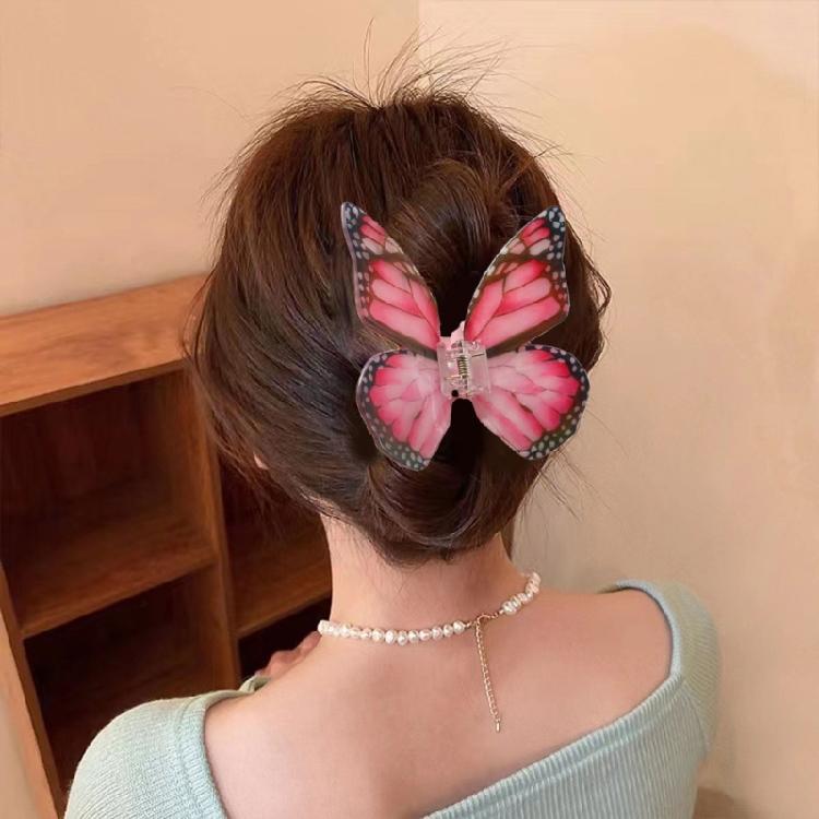 Stylish Hair Ornament Butterfly Hair Clip Unique Hair Claw Elegant Hair Grab