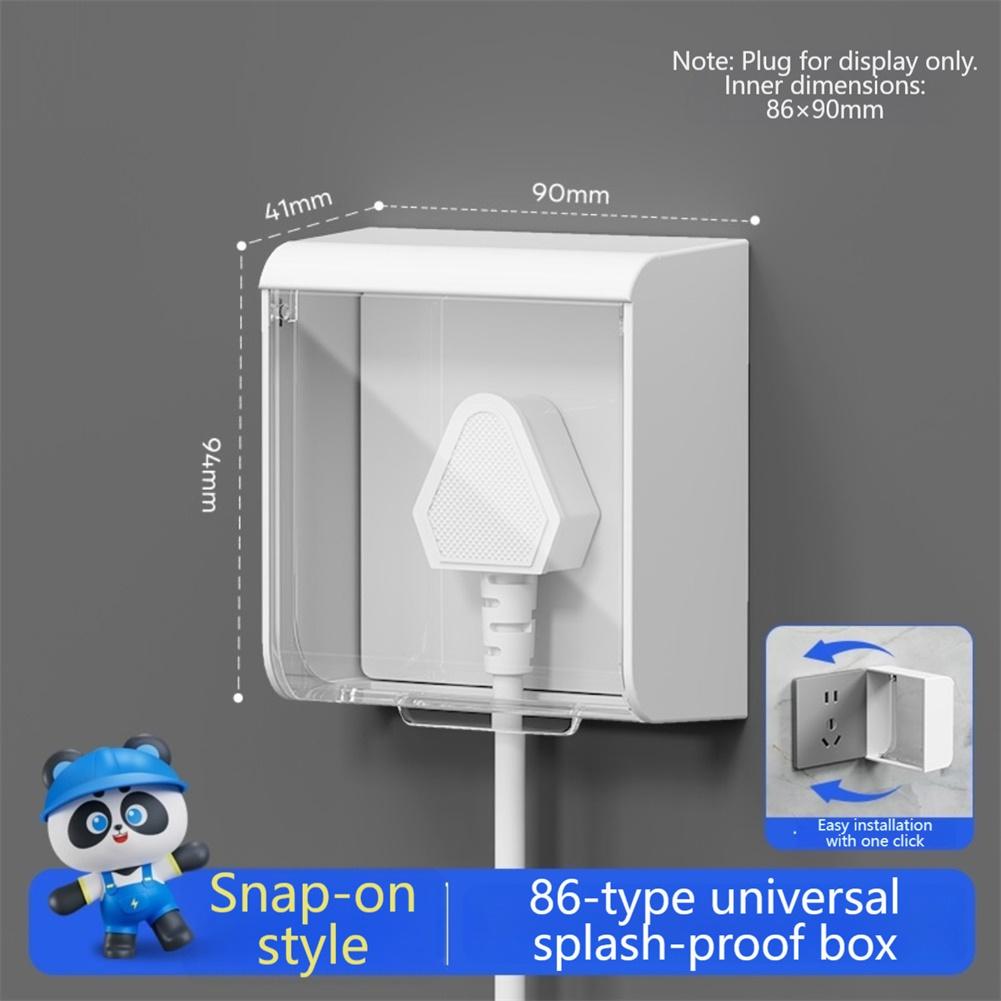 Влагозащищенная розетка GFCI для ванной комнаты Подходит для розеток типа 86 Поддерживает 2-контактные вилки Поддерживает 3-контактные вилки
