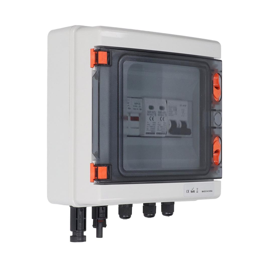 Соединительная коробка для солнечных фотоэлектрических систем 2 стринги 15А предохранитель защита от молнии IP65 соединительная коробка предварительно смонтированный кабель M C