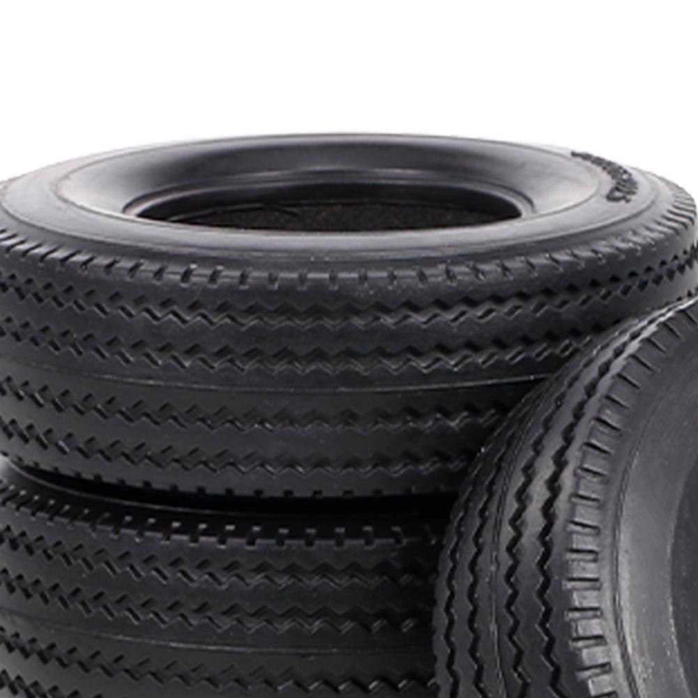 4 шт. Резиновые шины 80 * 20 мм Шины для радиоуправляемых моделей Запчасти для модернизации RC Мягкие резиновые колесные шины для 1:14 Tamiya Tractor Truck RC Car Part