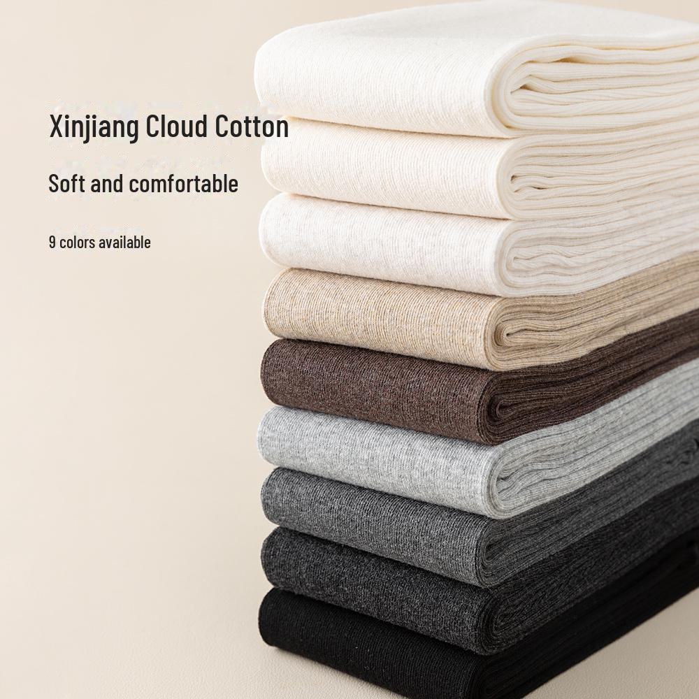 «Женские колготки из хлопка серого цвета Warm Cloud Cotton плотностью 200 г — облегающие, идеально подходят для осени и зимы»