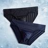 2pcs Men's Ice Silk Sexy Triangle Underwear for Nude Sleeping - Adult Plus Size
